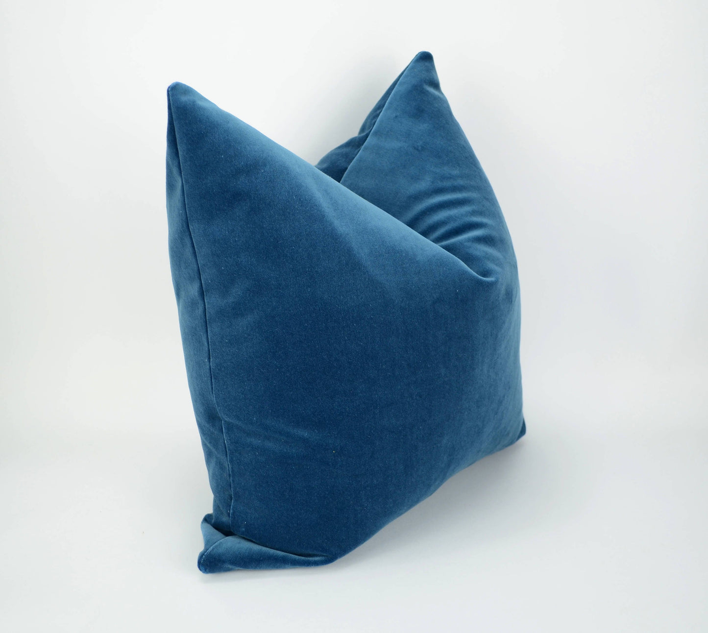 slate blue velvet pillow cover // blue velvet cushion cover // dark blue velvet cushion cover // blue velvet pillow cover
