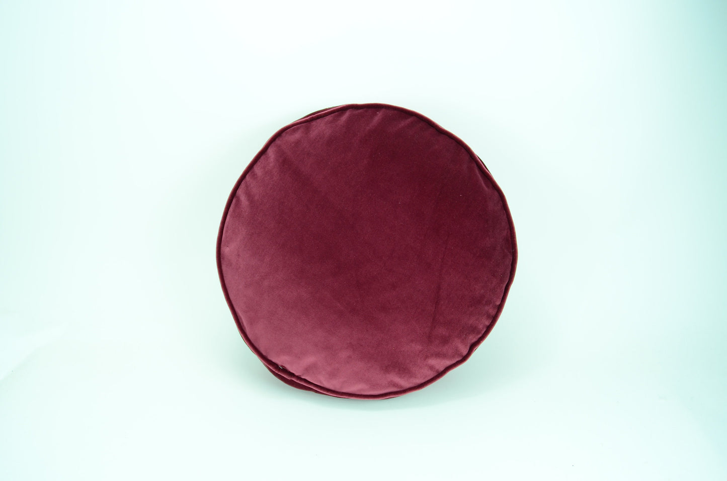 Round velvet cushion // round velvet floor pillow // round box pillow // pink round cushion // pink box cushion