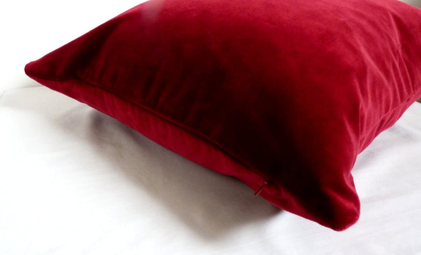 red velvet pillow. christmas velvet pillow, red velvet cushion