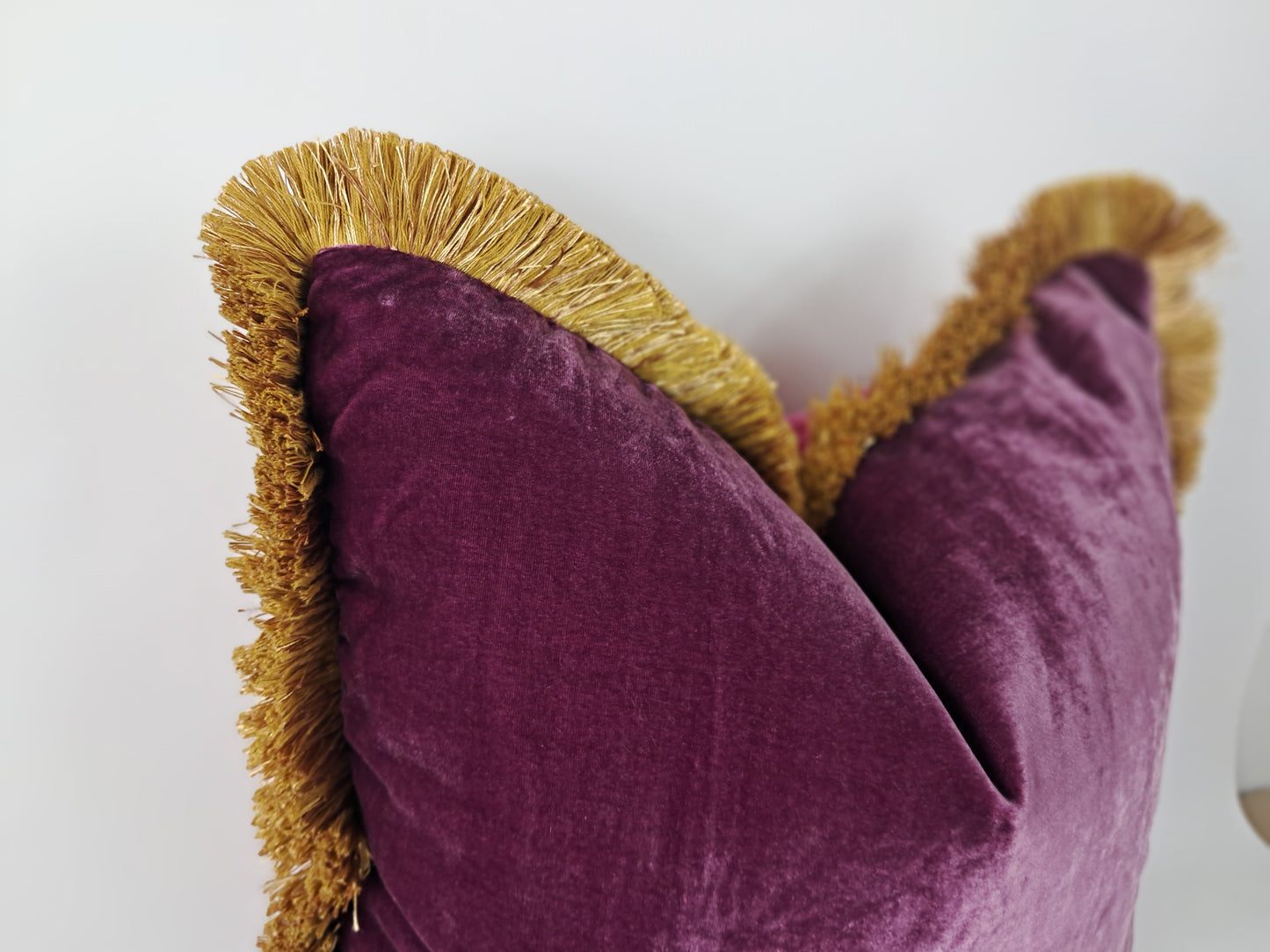 Dark berry silk velvet pillow, purple silk velvet cushion, purple velvet pillow