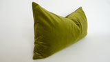 olive green velvet pillow case // green velvet cushion case // green velvet