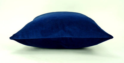 sapphire blue velvet pillow case // blue velvet cushion case // dark blue velvet pillow