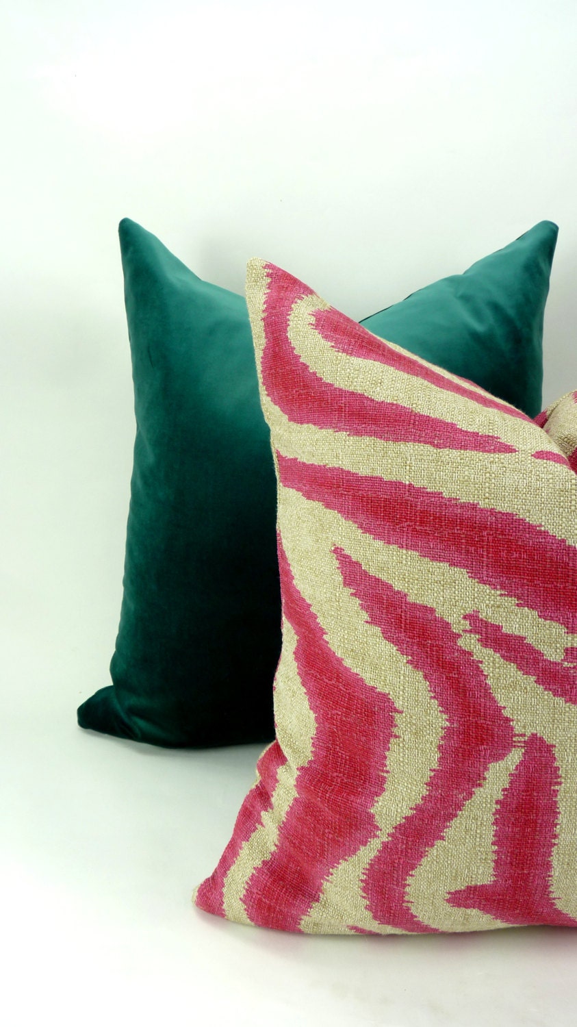 green teal velvet pillow cover, green teal velvet cushion, teal velvet pillow