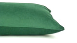 forest green velvet pillow case // forest green velvet cushion // green rectangle pillow