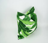 Banana leaf pillow // palm leaf pillow cover // tropical pillow cover // Tommy bahama swaying palms // green pillow cover //