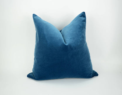 slate blue velvet pillow cover //  blue velvet cushion cover // dark blue velvet cushion cover //  blue velvet pillow cover