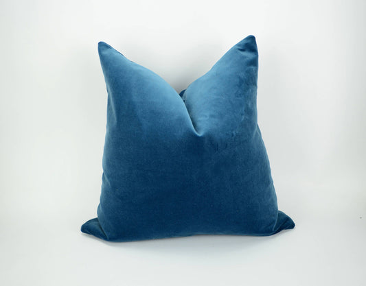 slate blue velvet pillow cover //  blue velvet cushion cover // dark blue velvet cushion cover //  blue velvet pillow cover