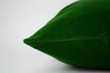 emerald green velvet pillow case // green velvet cushion // emerald green pillow