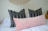 Blush long lumbar pillow cover // blush velvet cushion cover // blush velvet long lumbar pillow cover// pink velvet pillow cover