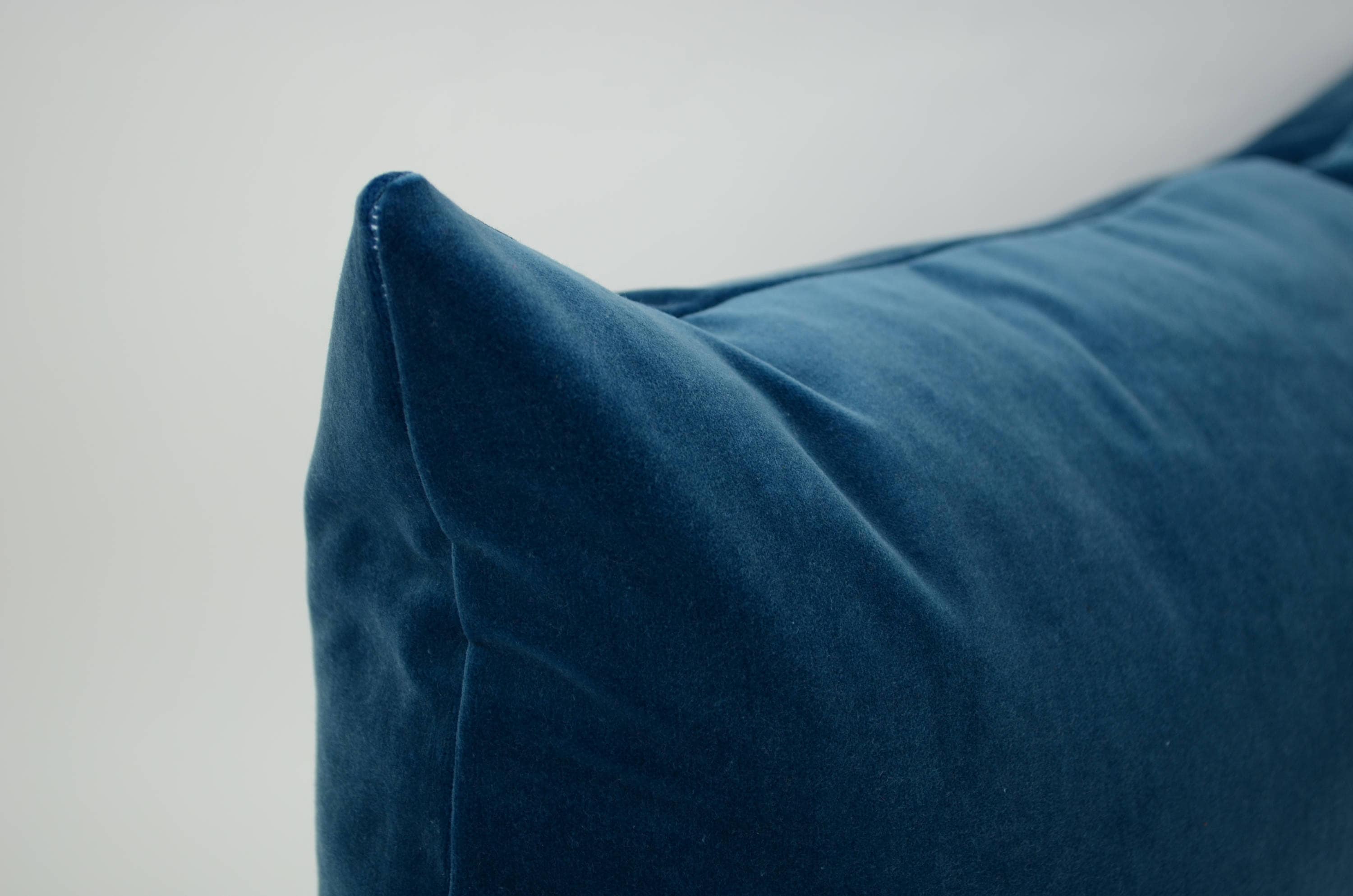 Slate blue velvet pillow case // blue velvet pillow case // blue velvet sham