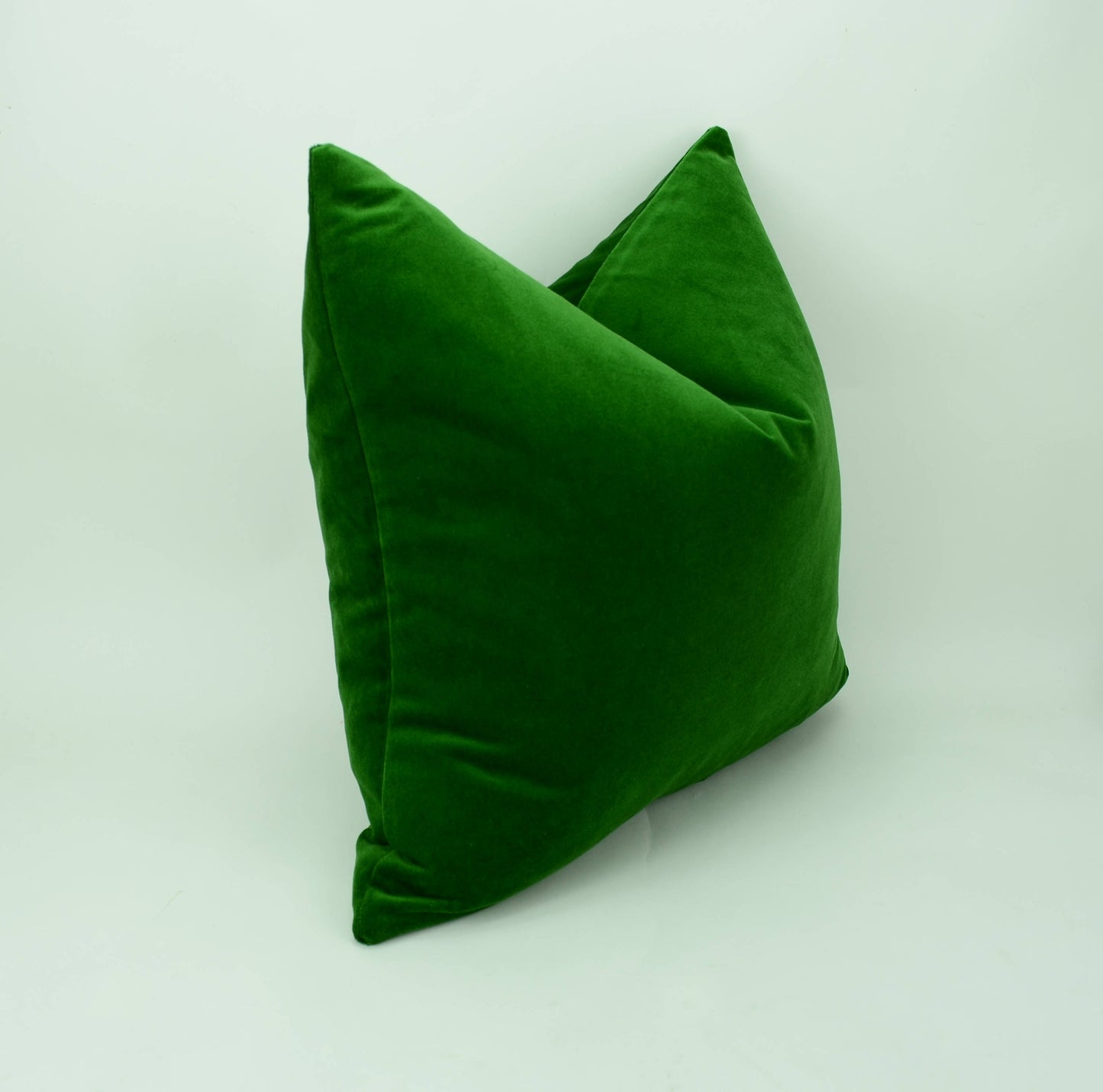 emerald green velvet pillow case // green velvet cushion // emerald green pillow
