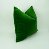 emerald green velvet pillow case // green velvet cushion // emerald green pillow
