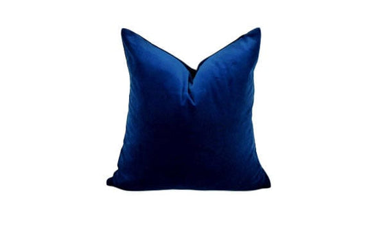 sapphire blue velvet pillow case // blue velvet cushion case // dark blue velvet pillow