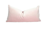Blush velvet pillow // blush velvet cushion // blush pillow cover // light pink velvet pillow