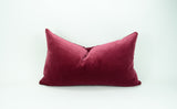 Mulberry velvet pillow case, dark pink velvet cushion, pink pillow cover
