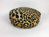 leopard round pillow // round velvet pillow // round box pillow //  //  velvet round cushion // round floor pillow