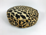 leopard round pillow // round velvet pillow // round box pillow //  //  velvet round cushion // round floor pillow