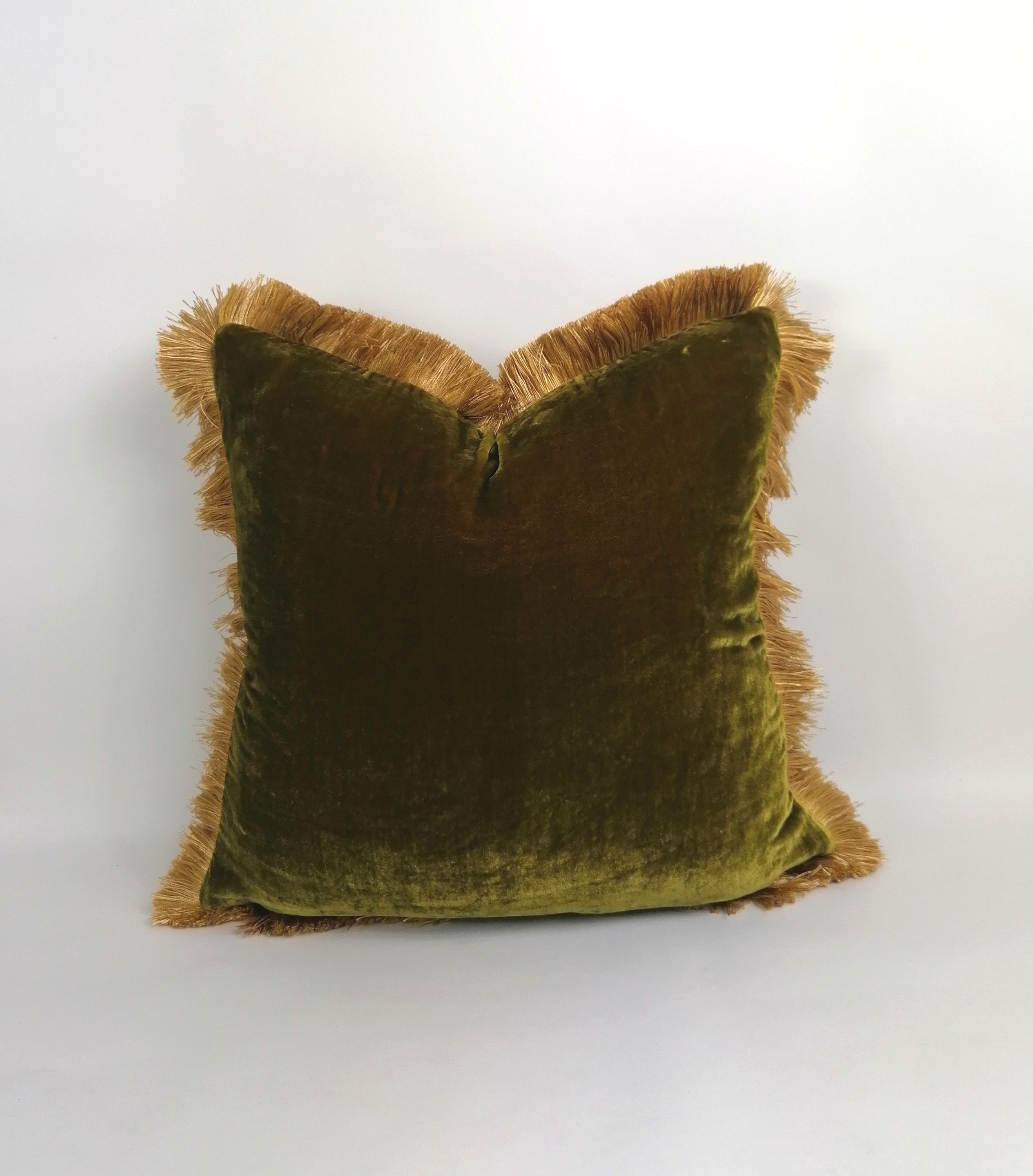 12 x 36 long lumber pillow, chartreuse silk velvet pillow // green silk velvet cushion