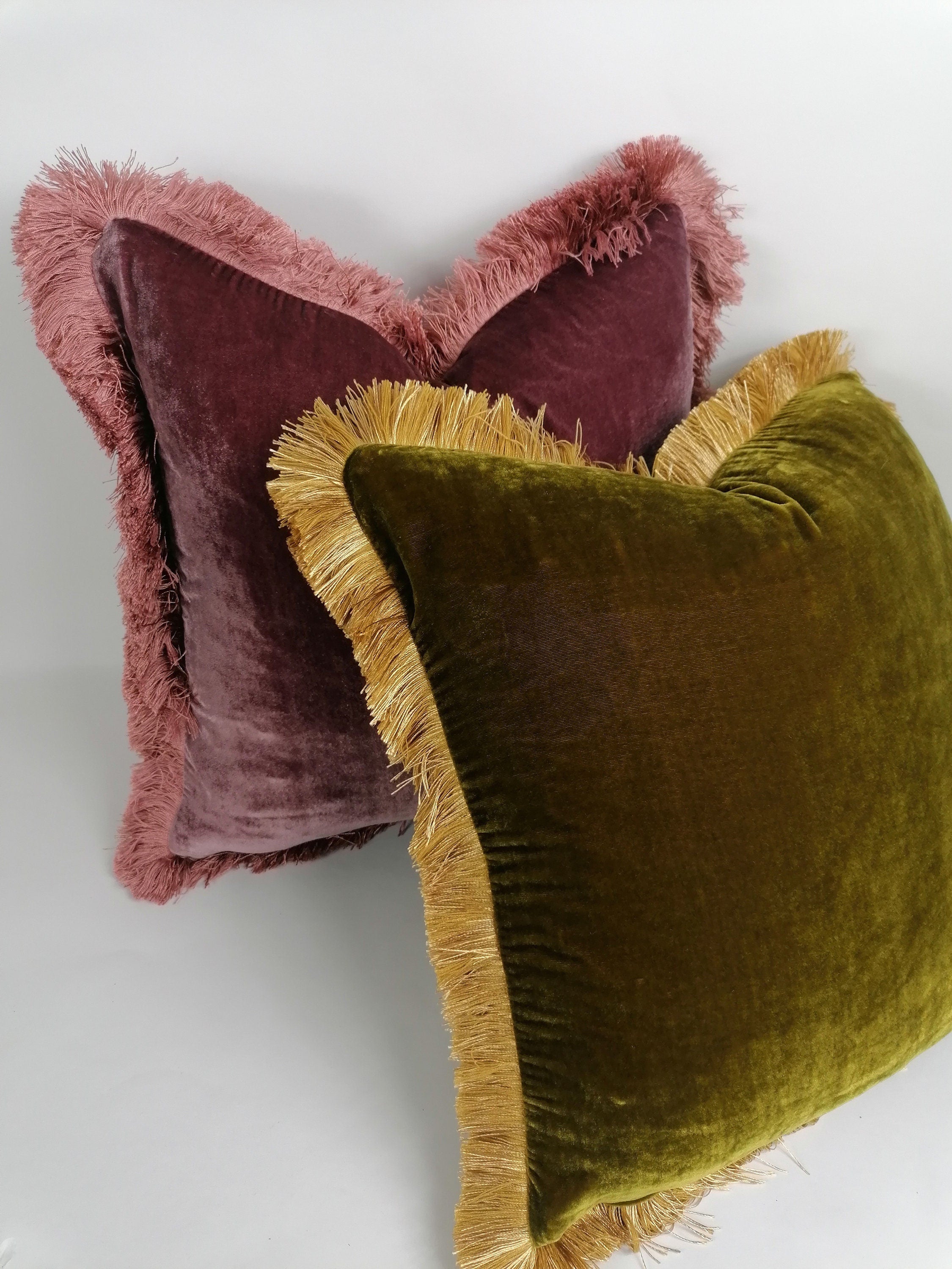 12 x 36 long lumber pillow, chartreuse silk velvet pillow // green silk velvet cushion