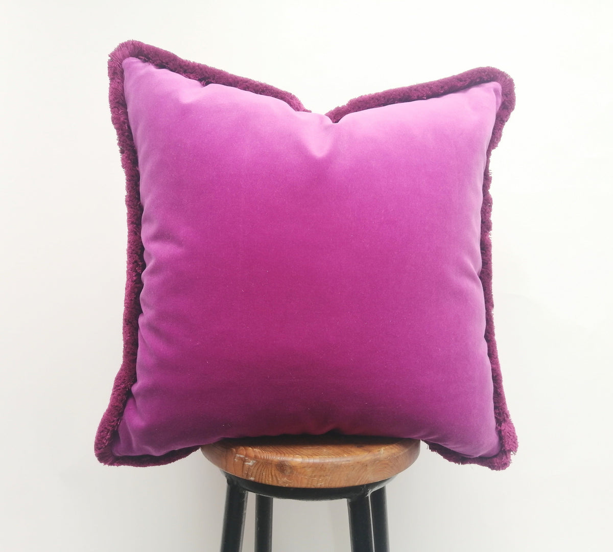 orchid pink velvet pillow // purple velvet cushion // pinky purple velvet pillow cushion